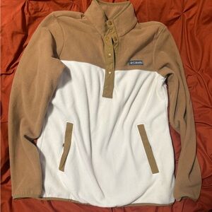 Columbia Camel Fleece Snap Pullover